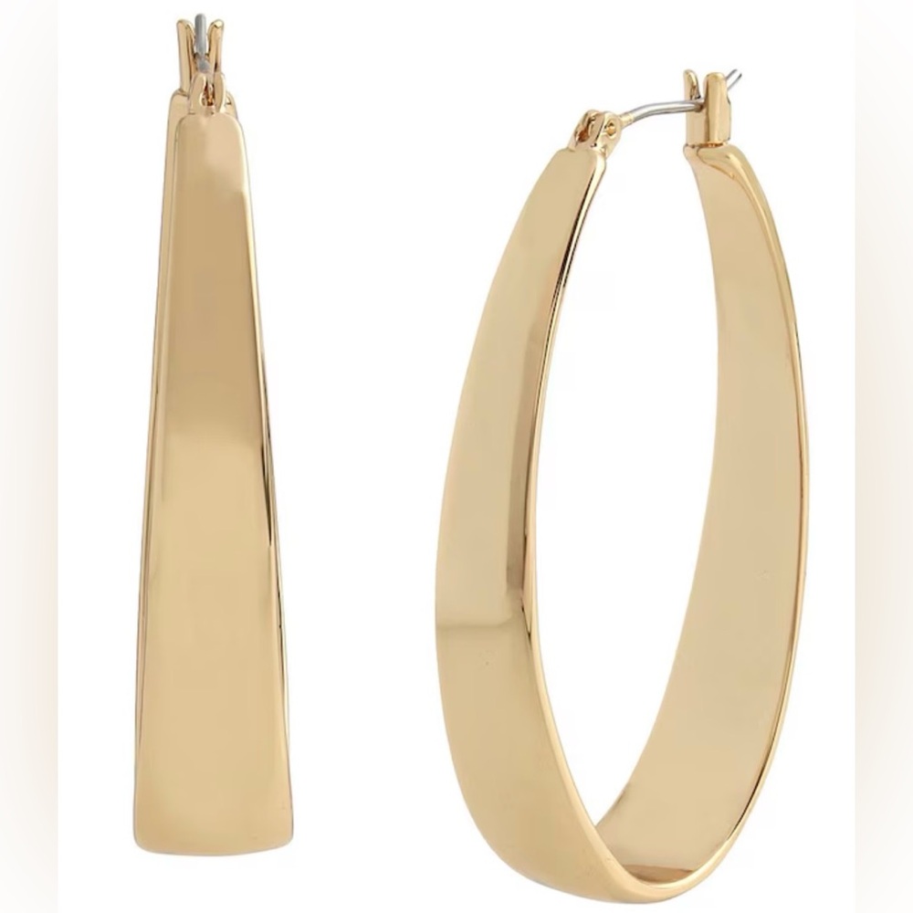 ROBERT LEE MORRIS Oval Hoop Earrings